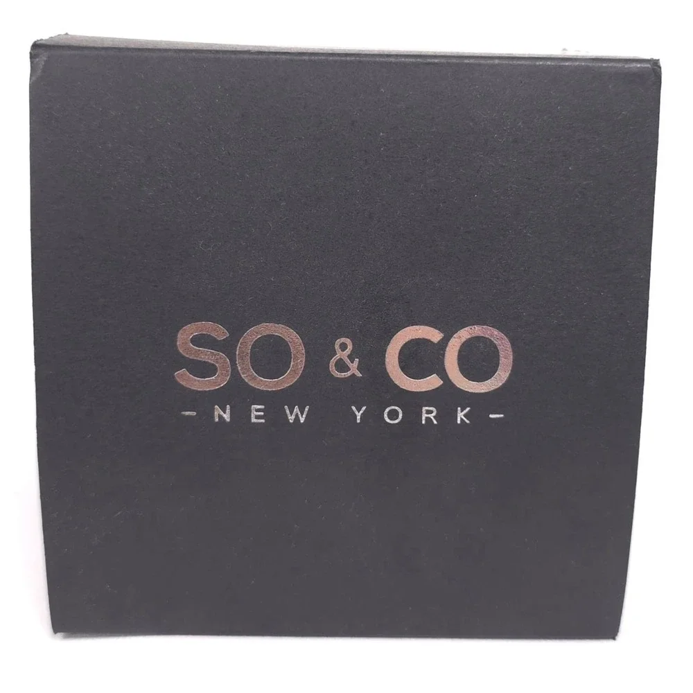 SO & CO NY New Mens Watch Analog Digital Black Yellow Sport 100M Water Resistant